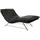 W.Schillig Relaxliege daily dreams Leder 95 x 91 x 170 cm grau mit Kissen