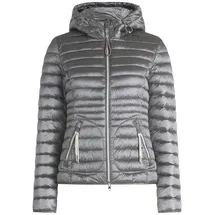 Cartoon Steppjacke mit Reißverschlusstaschen in hellgrau | Gr.: 44