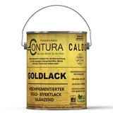 Contura Caldo Goldlack Goldfarbe Gold Effektlack Möbellack Holzlack Metalllack Möbel Farbe Möbelfarbe Effektfarbe (2 Liter)