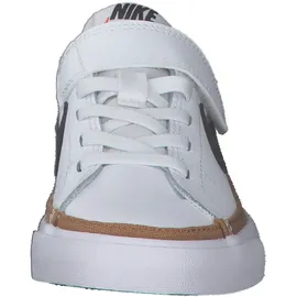 Nike Court Legacy Sneaker Jungen 102 white/black-desert ochre-gum light brown 34