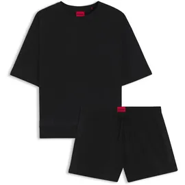 Hugo Pyjama MESH LOGO SHORT-SET Schwarz M (38)