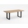 Niehoff Tisch Noah Profilkufe anthrazit - 160 x 95 cm Teak recycled