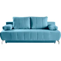 WERK2 Schlafsofa »Troya«, 2-Sitzer Sofa und Schlafcouch mit Federkern & Bettkasten