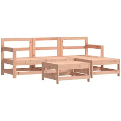 vidaXL 5-tlg. Garten-Lounge-Set Massivholz Douglasie