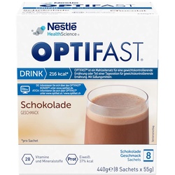 Optifast home Drink Schokolade Pulver 8X55 g