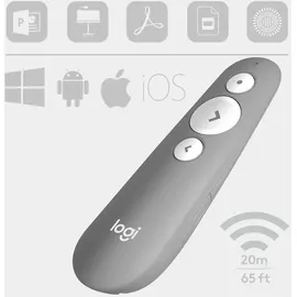 Logitech R500s Laser Presentation Remote Presenter USB Bluetooth Grau