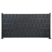 Floraworld Sichtschutzstreifen 251,5 x 19 cm grau PVC