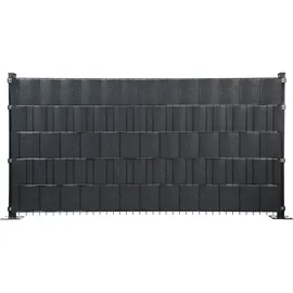 Floraworld Sichtschutzstreifen 251,5 x 19 cm grau PVC