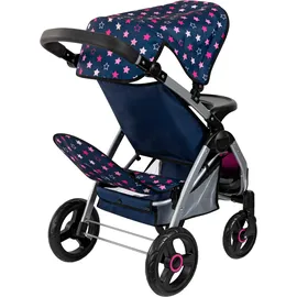 Bayer Twin Star Sterne Blau/Pink