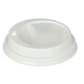 Papstar Starpak Dom-Deckel, PS "To Go" rund Ø 8 cm 2 cm weiss