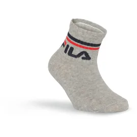 Fila JUNIOR UNISEX QUARTER PLAIN SOCKS 6-Paar Grau 27-30