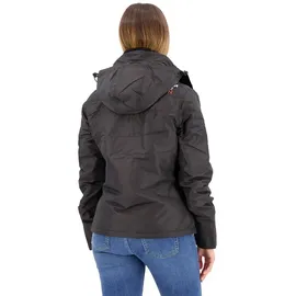 Superdry Damen Mountain Windcheater Jacke, Schwarz/Korallenfarben, 34 - 34