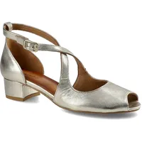 Goldene Halbschuhe Maciejka Elegante Damenschuhe, 36