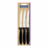 Tramontina IPANEMA Steakmesser 3-tlg. Schwarz