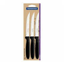Tramontina IPANEMA Steakmesser 3-tlg. Schwarz