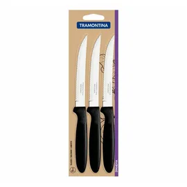 Tramontina IPANEMA Steakmesser 3-tlg. Schwarz