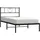 vidaXL Bettgestell mit Kopfteil Metall Schwarz 140x190 cm