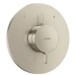 hansgrohe AXOR One Mischer 48415820 Unterputz für 2 Funktionen, brushed nickel