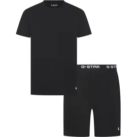 G-Star Pyjama SLATE, T-Shirt & Shorts Schwarz XXL