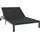 vidaXL Sonnenliege 206 x 62,5 x 74 cm Schwarz