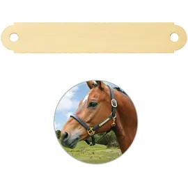 iMARC Pferdeschild mit Gravur mittel für Halfter, Trense, Stall