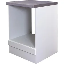 Flex-Well Herdumbauschrank Kopenhagen 60 x 85 x 60 cm Weiß