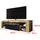Selsey TV-Lowboard 140 cm Schwarz/Eiche