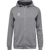 hummel Authentic Pl Kapuzenjacke grau XL