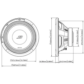 Alpine S2-W12D4 12 Subwoofer Dual 4 Ohm