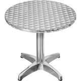 CB | Aluminium Bistrotisch | Ø:H 60 x 78 cm | Edelstahl | Rund