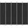 vidaXL 5-tlg. Paravent Schwarz 250x220 cm Stoff