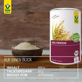Raab Vitalfood Reisprotein 80% Pulver 400 g