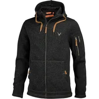 Tom Collins Strickfleecejacke, anthrazit, L
