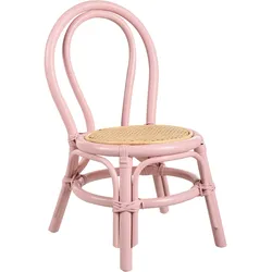 Kinderstuhl Rattan pastellrosa KALIVIA