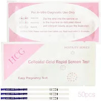 50 Stück Schwangerschaftstest Streifen, Frühschwangerschaftstest, Pregnancy Test, Urintest,Schnell, Sicher, Zuverlässig und Einfach, 10 miu/ml