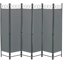[en.casa] Sichtschutz, Dunkelgrau, Metall, 240x2 cm, Sonnen- & Sichtschutz, Sichtschutz Garten, Sichtschutzzäune