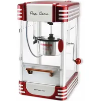 TOP Popcornmaschine POM-120650, Fun Kitchen, Silber, Rot