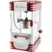 TOP Popcornmaschine POM-120650, Fun Kitchen, Silber, Rot
