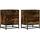 vidaXL Nachtschrank 2 Stk. 40 x 31 x 50 cm Braun