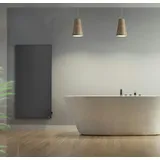 VASNER Konvi VE Schwarz, Hybrid Elektroheizung mit Thermostat 900 Watt,