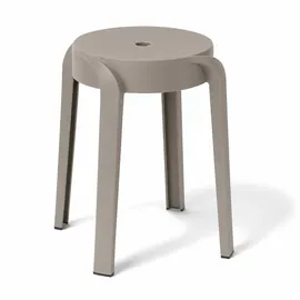 Mojawo Hocker Kunststoff 34 x 45 x 34 cm Taupe