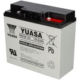 YUASA Blei-Akku REC22-12I Pb 12V 22Ah Zyklenfest, M5 Innengewinde