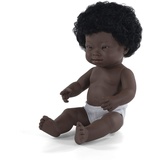 MINILAND BABY Miniland afrikanisches Mädchen 38cm mit Down Syndrom, 31069, Weiß