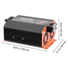 Vevor 12 V 40 A DC/DC-Batterieladegerät, 500 W, für Blei-Säure-, Lithium-, AGM-, GEL- und Nassbatterien, intelligentes mehrstufiges Laden, für ...