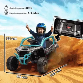 aiyaplay Kinder Elektroauto UTV blau (1-tlg)