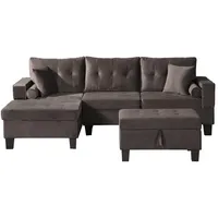 Home Deluxe Sofa ROM - versch. Farben - Braun