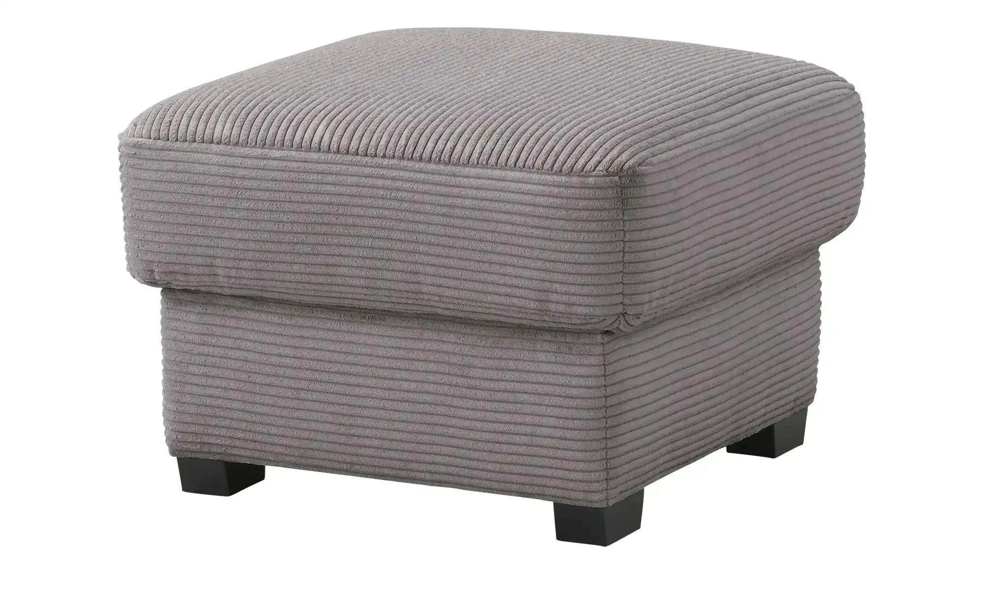 bobb Hocker mit Boxspringpolsterung  Lisa de Luxe , grau , Maße (cm): B: 61 H: 47 T: 61.0