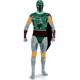 Rubie ́s Kostüm Boba Fett Second-Skin-Suit Star Wars-Kostüm weiss-grün grau|silberfarben M