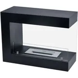 kekai Krakatoa Bodenstehender Biokamin 60x26x45 Cm Edelstahlbrenner, Gehärtete Glaswände Und Flammensperre