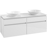 Villeroy & Boch Legato Waschtischunterschrank für zwei Waschbecken | 4 Auszüge | Breite 1400 mm##Ohne Für Collaro (560 x .. B59200DH